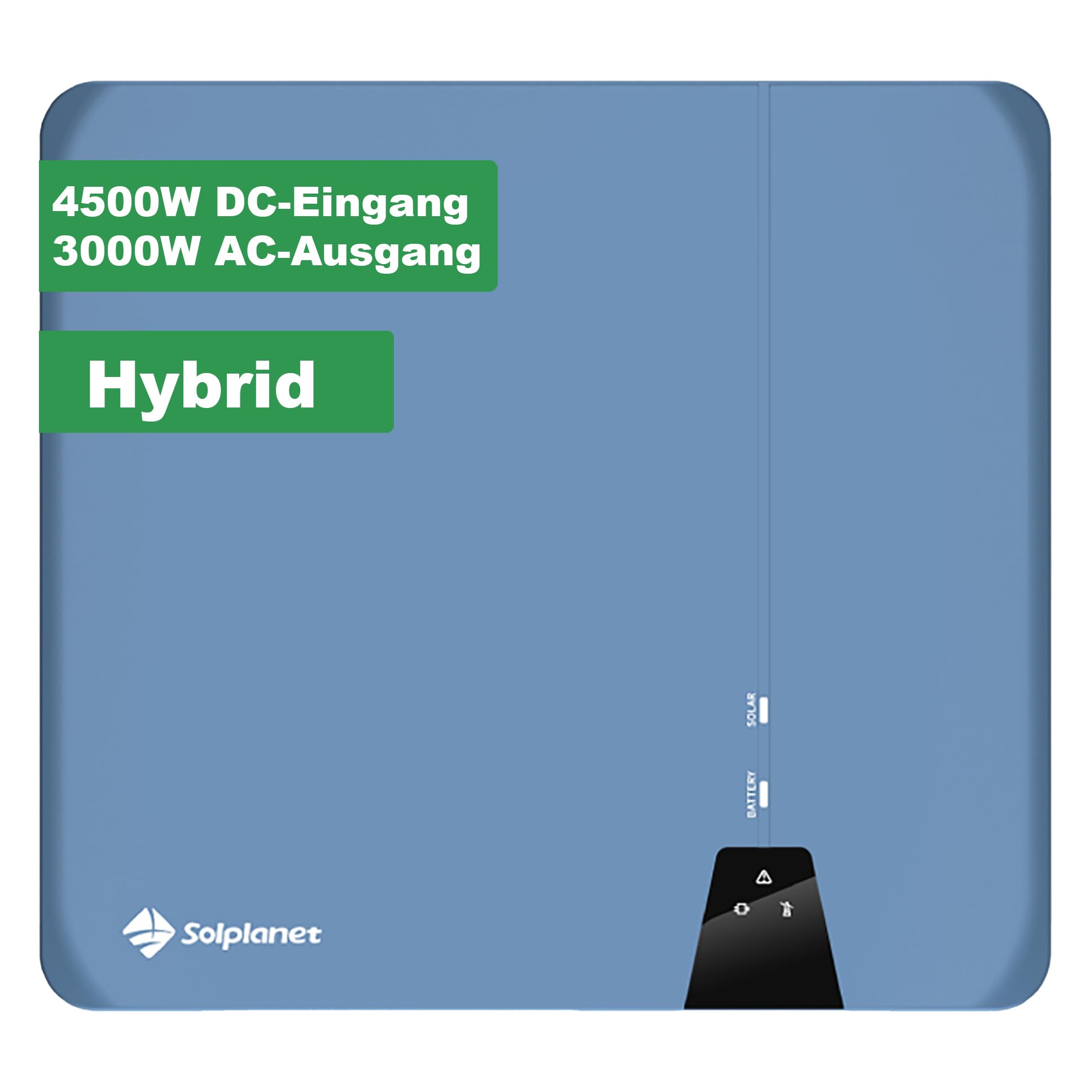 Solplanet ASW 3000H-S2 Hybrid Wechselrichter 48V - 3kW Effizienter PV- Inverter für PV-Anlagen mit Batteriespeicher, Notstromfunktion