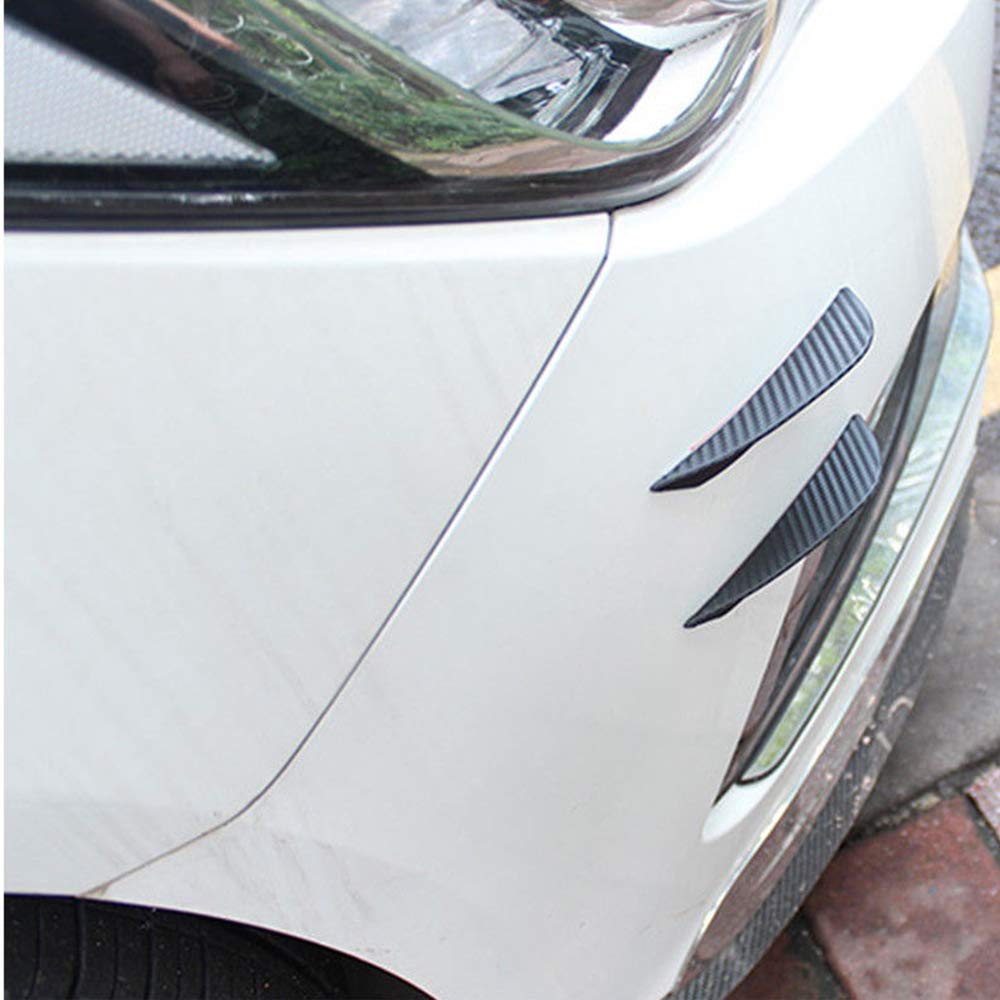 Racing Ajuste Universal Aletas del Parachoques Delantero Canards Spoiler Splitter Difusor Adornos