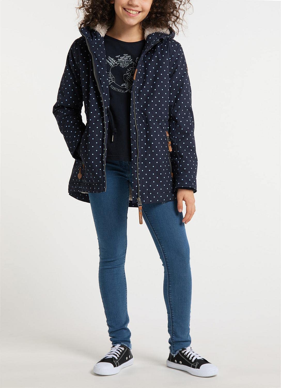 Ragwear Chaqueta de invierno para niños y niñas, impermeable, transpirable, Layra Dots 128-152