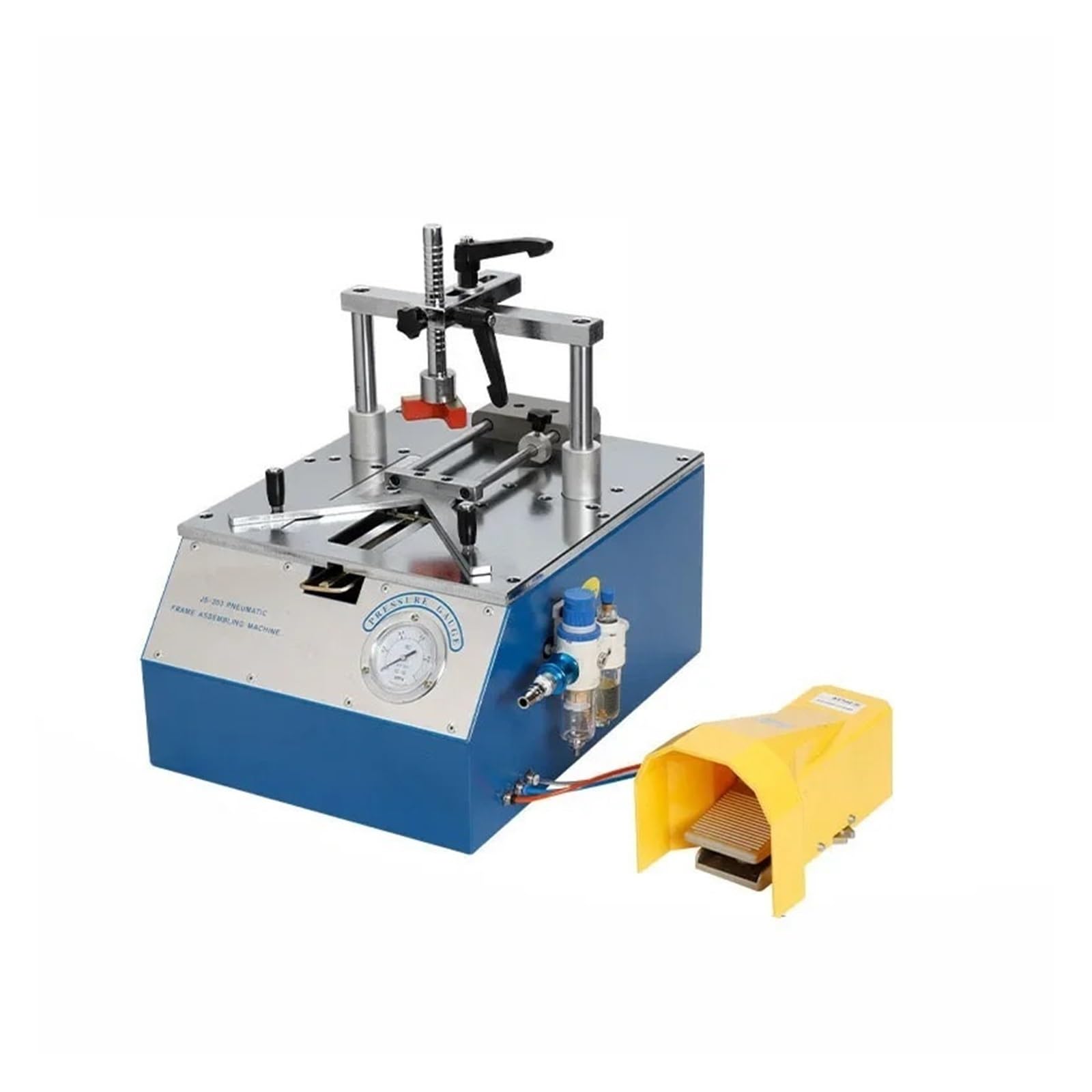 Amrttwy One Color Air Tools, 110Mm Benchtop Type Picture Frame Under Pinner 0.6-0.8 Mpa Working Pressure Desktop Pneumatic Nail Angle Machine