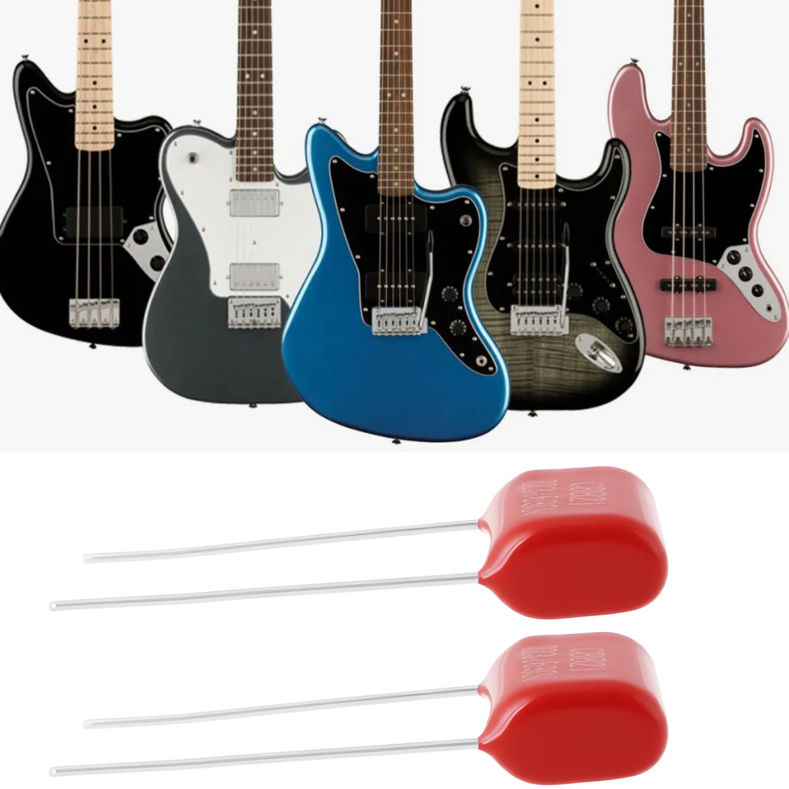 Create idea 10pcs Guitar Tone Pot Capacitor Compatible with Fender Stratocaster Compatible with Telecaster - Image 3