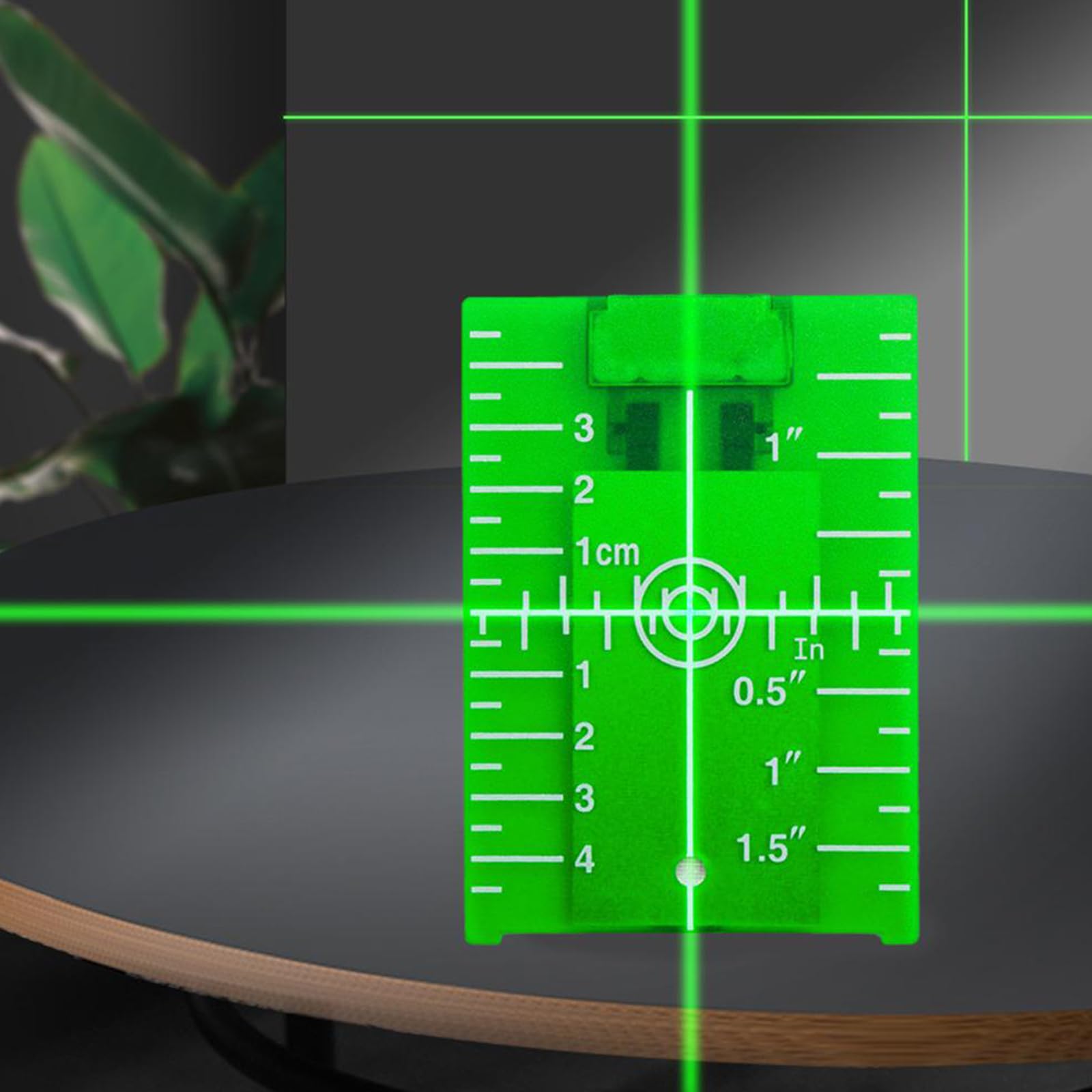 Target Laser Verde,Cavalletto Livella Laser,Target Magnetica con Gamba per Livella Laser Verde,2pcs