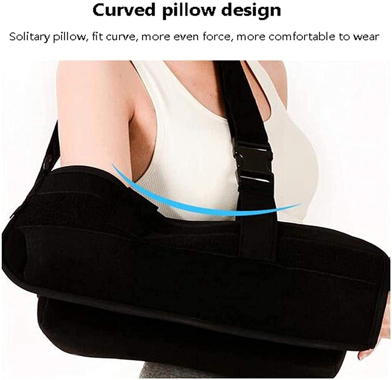Cabestrillo para brazo médico Inmovilizador de hombro Soporte de manguito rotador Soporte de manguito rotador de brazo ajustable Ideal después de una dislocación del hombro, dislocación parc