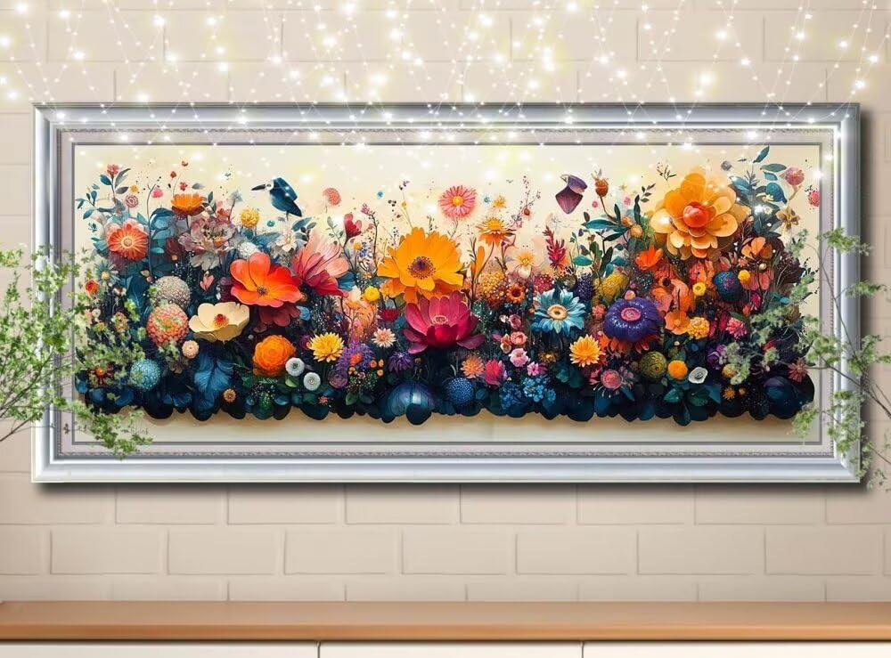 5D DIY zestaw do malowania diamentami, wróbel, diamentowy obraz dla dorosłych duży 50 x 125 cm, DIY mozaika haft ścieg krzyżykowy zestaw do malowania diamentami, malowanie diamentowe dla dzieci do