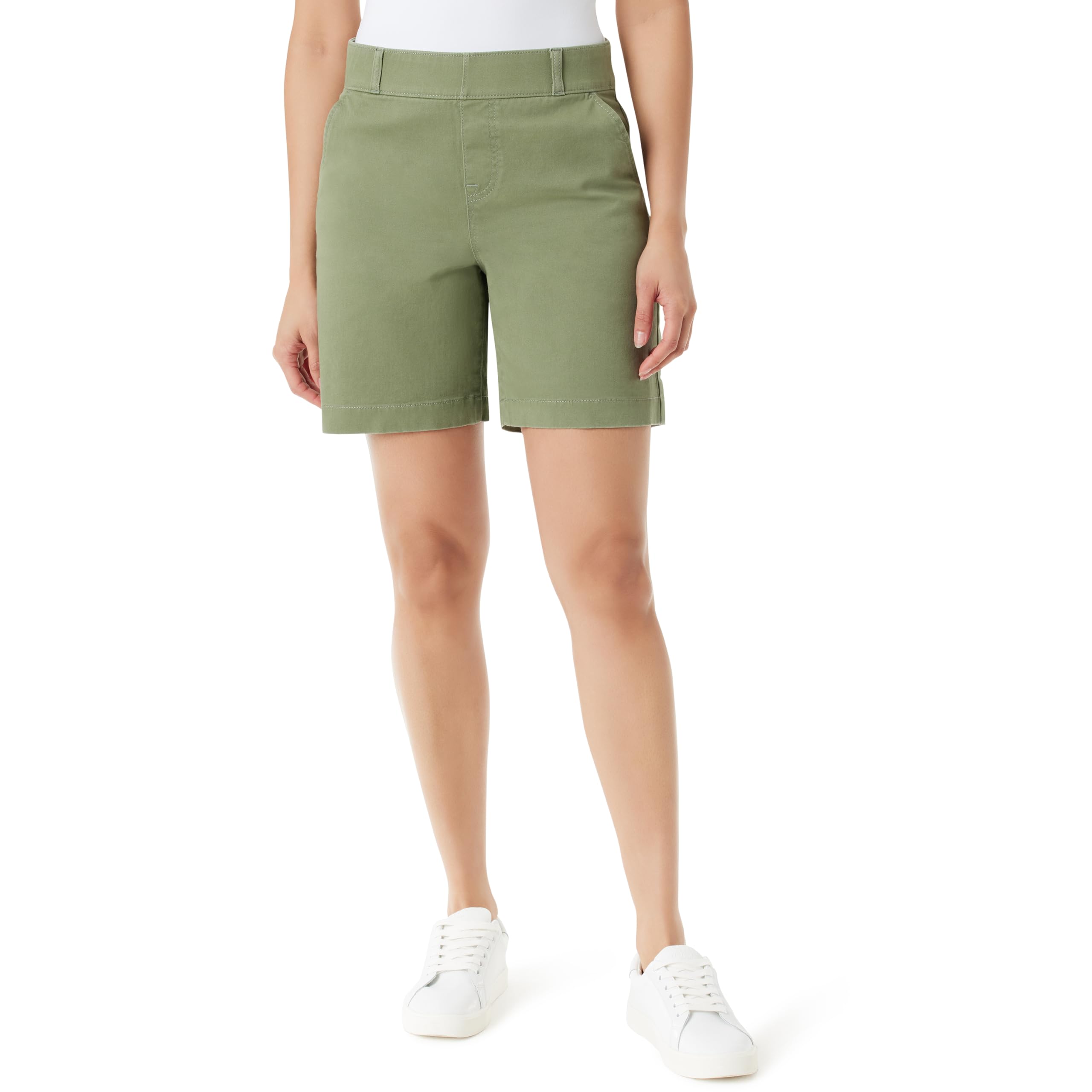 Gloria Vanderbilt Women's Shape Effect Comfort Waist Pull on Short Standard