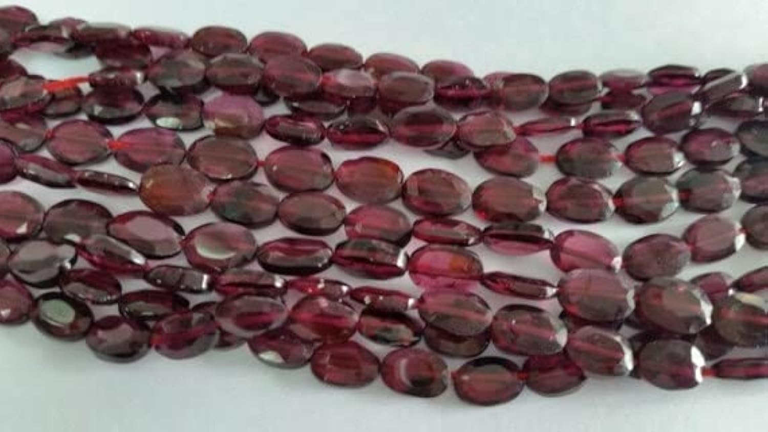 Garnet faceted Oval pour création bijoux perles grenat naturel 5x7mm
