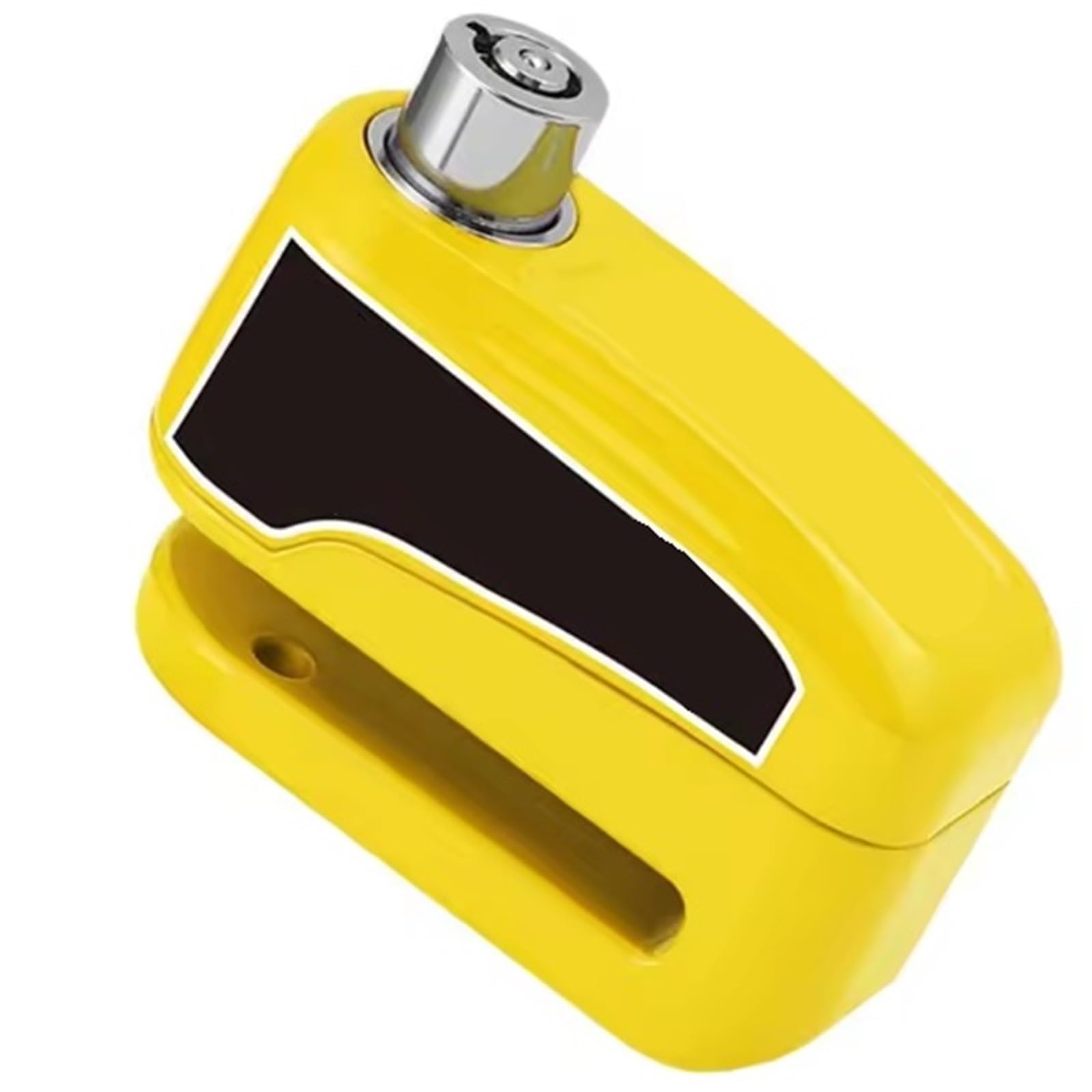 Puayqbvy Yellow Handlebar Lock Motorcycle Alarm Disc Brake Lock Wheel Disk Padlock Security Waterproof Anti-Theft Scooter Alarma