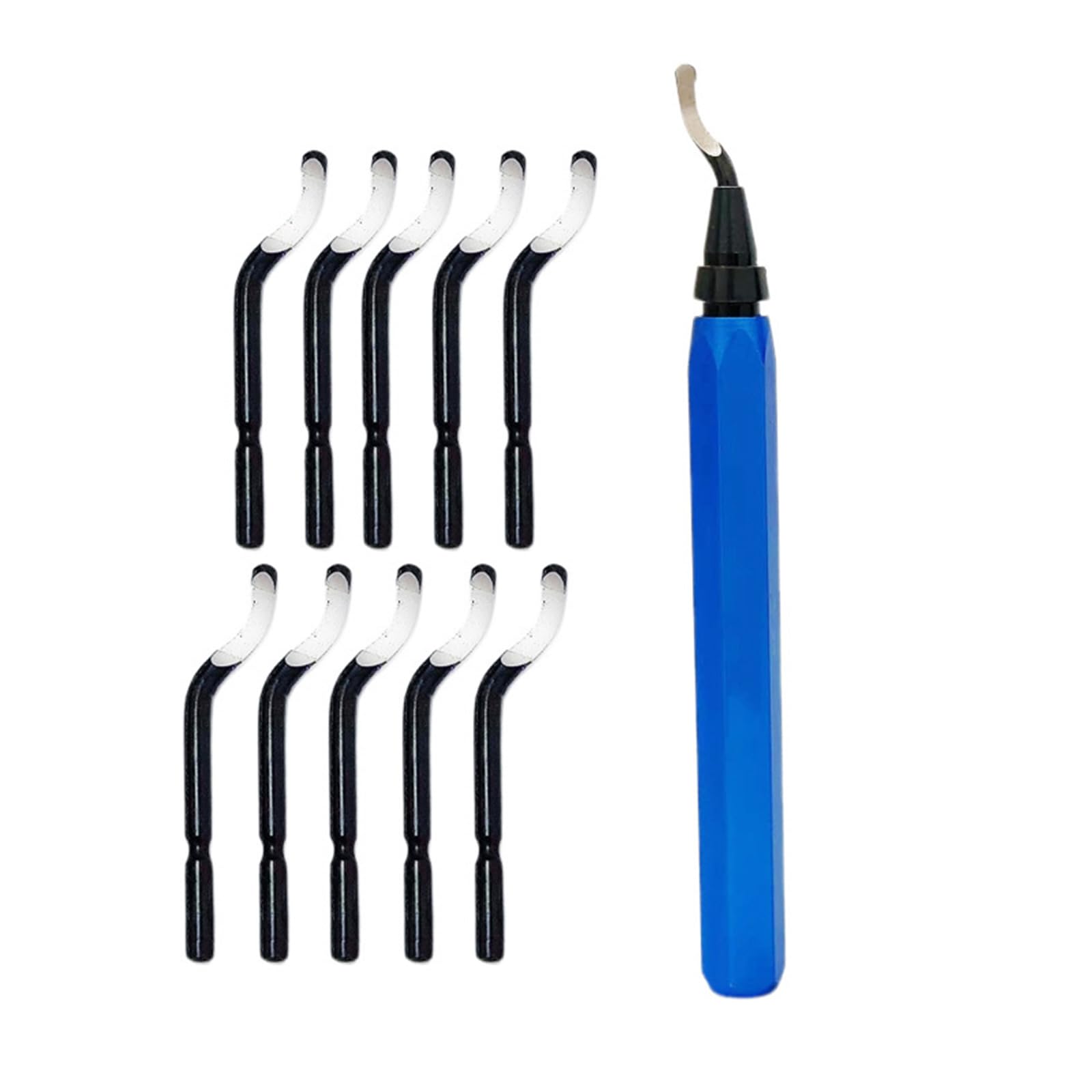 Deburring Tool Set Includes 10 BS1010 Cutter or 15Cutter for Accuracy and Efficiency in Metal and Finishing Deburring Tool Set
