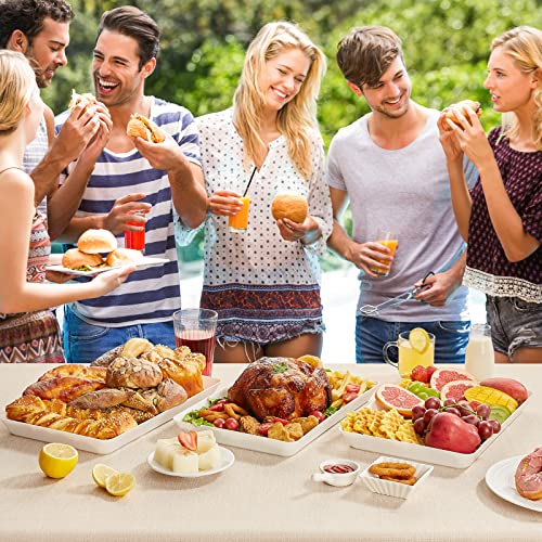Lifewit 22048 Serving Tray Plastic For Party Supplies, 15 Inch X 10 Inch Platters thumb #3