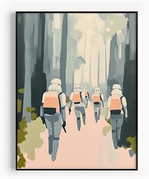 Star Wars Impressionist Art Print Posters - Premium Giclee Fine Art Prints - Sci-Fi Home Decor Posters for Living Room, Bedroom Office Decor for Star Wars Fans - Vintage Aesthetic, Ready to Frame