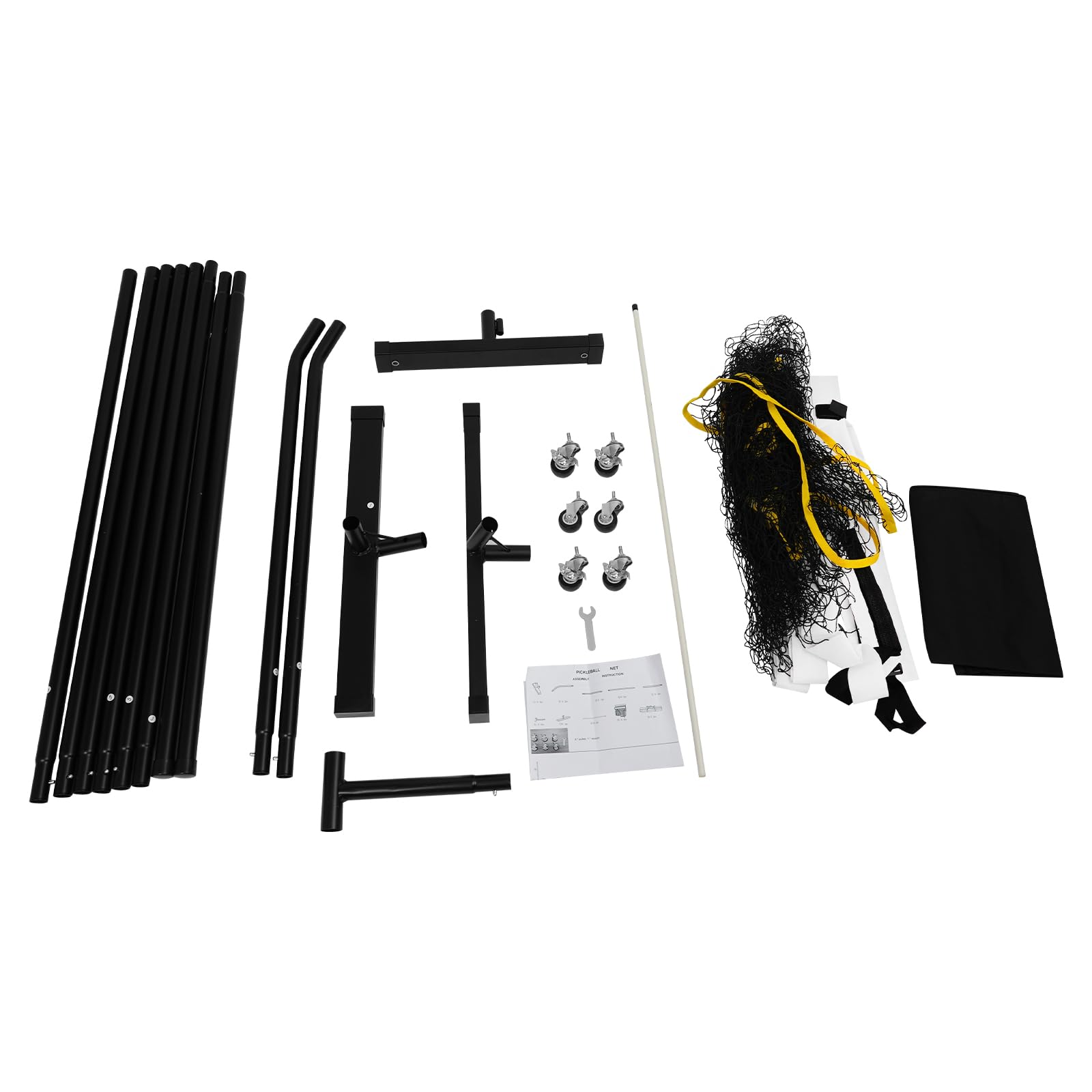 Rete da tennis con borsa per il trasporto, rete Pickleball portatile, resistente, per cortili, prati, parco, 670 x 60 x 91 cm