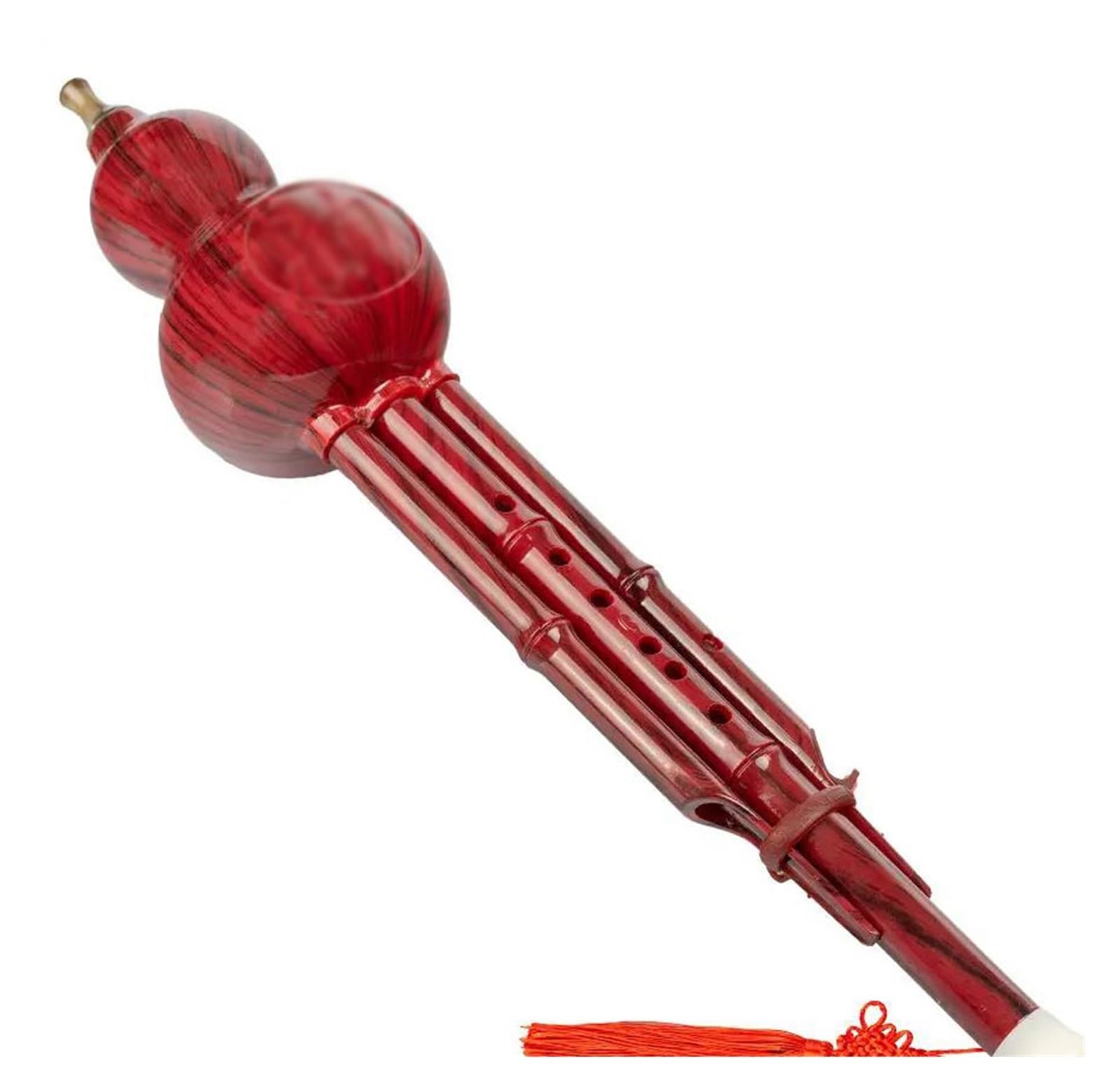Hulusi Instrumento Instrumento Étnico Chino Hulusi Calabaza Cucurbit C Llave 2 Tonos Flauta Tubos De Resina Instrumento De Viento Con Estuche