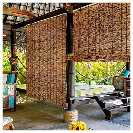 Tgzwme Bamboo Roll-up Shades