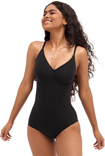 Women Brief Bodysuit | Premium Sensil Fabric | Everday and All Day Comfort | Tummy & Waist Shaping Bodysuit Shapewear for ...