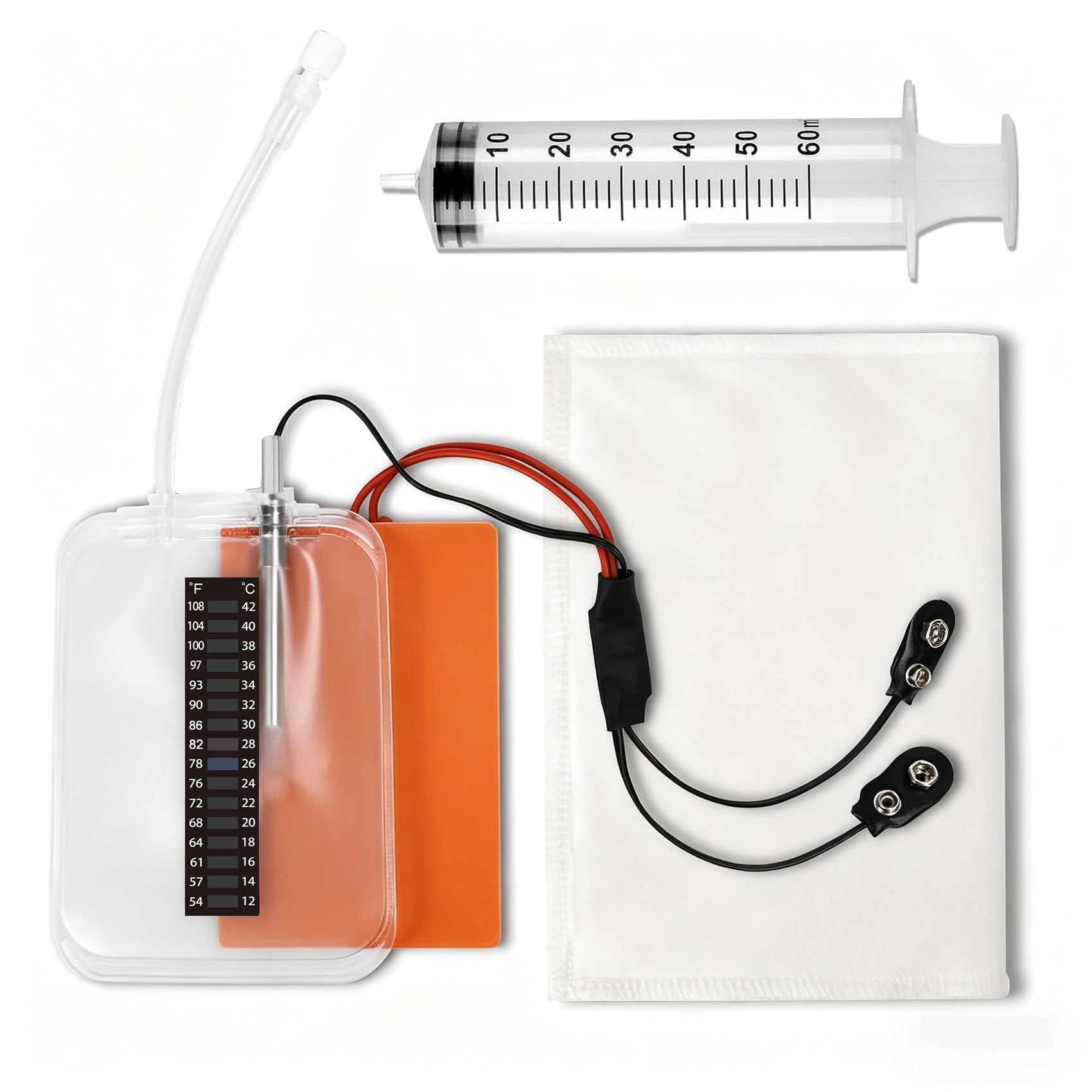 Photo 1 of Benut Electric Urine Warmer, Maintains Steady 37°C (98.6°F) for Up to 4 Hours, with Real-Time Temp Strip and Thermal Blanket Wrap, Reuse After Cleaning