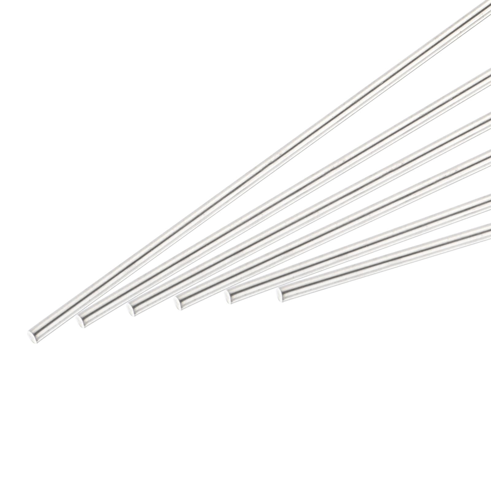 Asta Tonda Acciaio Inossidabile 304 2,5mm x 100mm 6pz per Modellismo