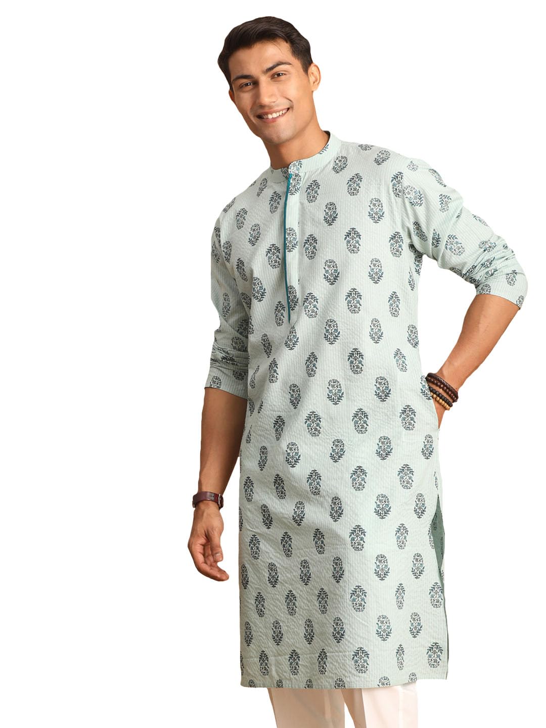 Men's Cotton Knee Length Kurta