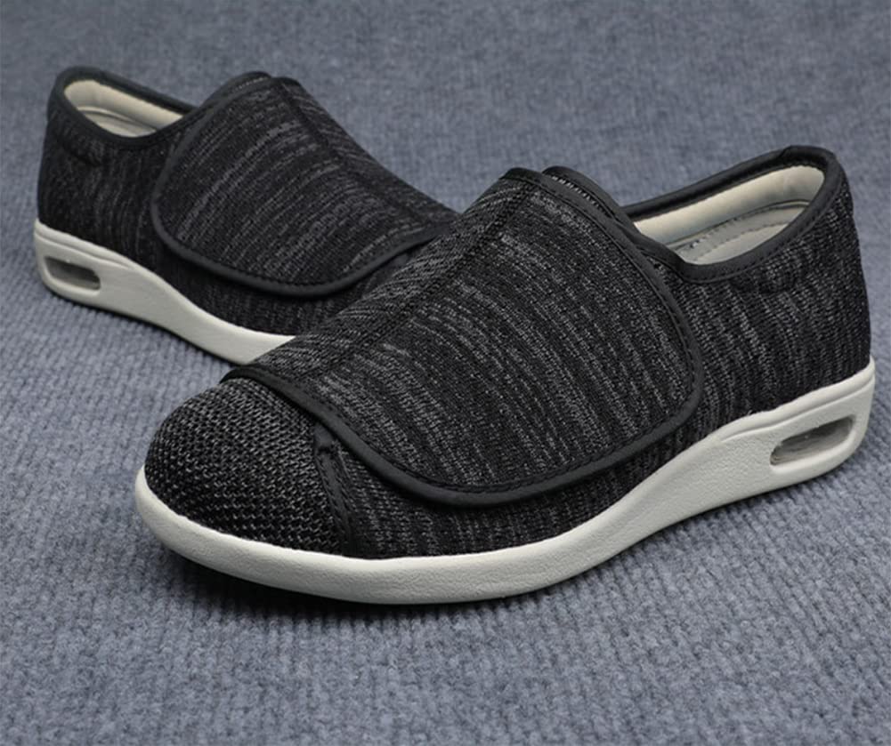 Zapatos diabéticos para mujer, zapatos de malla transpirable para caminar para ancianos hinchados, edema diabético, pies hinchados, pies hinchados, pies hinchados
