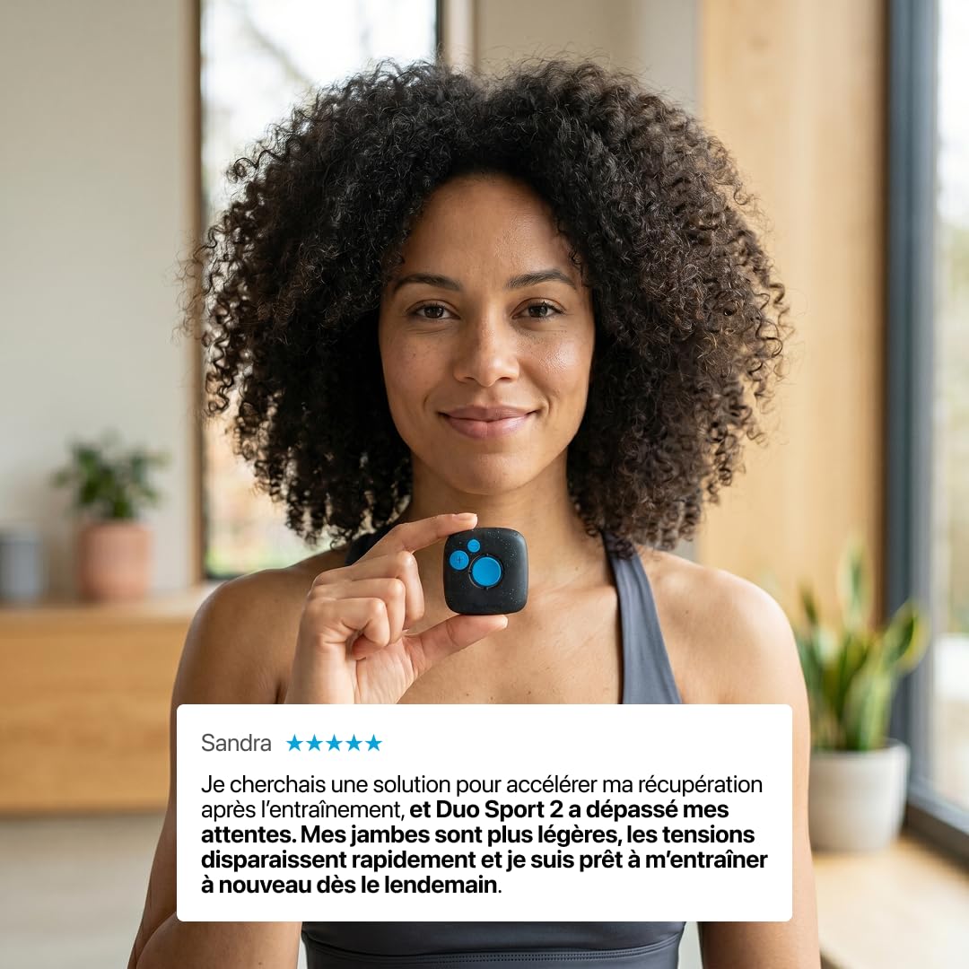 Bluetens Duo Sport 2 Electrostimulateur EMS Connecté sans Fil, Appareil Electrostimulation Musculaire et Anti Douleur, Renforcement Musculaire, Relaxation, Récupération par Electro-Stimulation