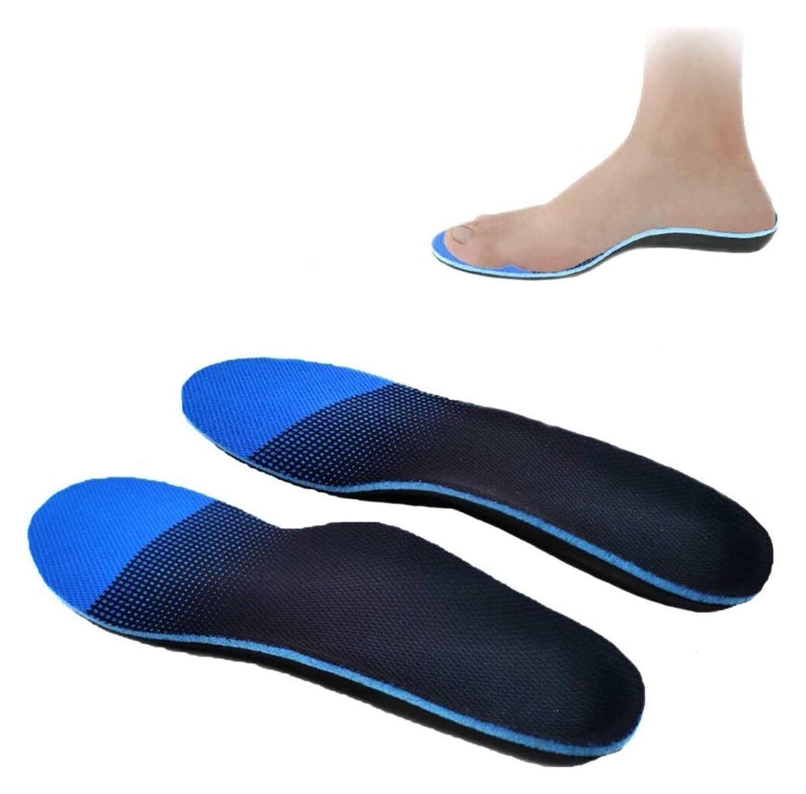 Inserti for fascite plantare, inserti ortotici a tutta lunghezza, solette di supporto for alto for iperpronazione, piedi piatti, speroni calcaneari e dolore ai piedi, donne e uomini che camminano e co