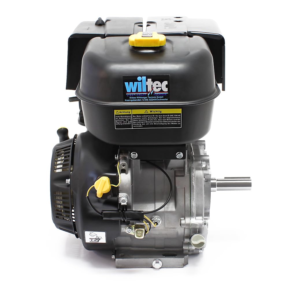 LIFAN 190 Handstart Benzinmotor mit 15 PS (10 kW) Einzylinder für Kleinmaschinen & Karts, luftgekühlter 4-Takt Motor mit 25 mm Kurbelwelle und OHV-Ventilsteuerung