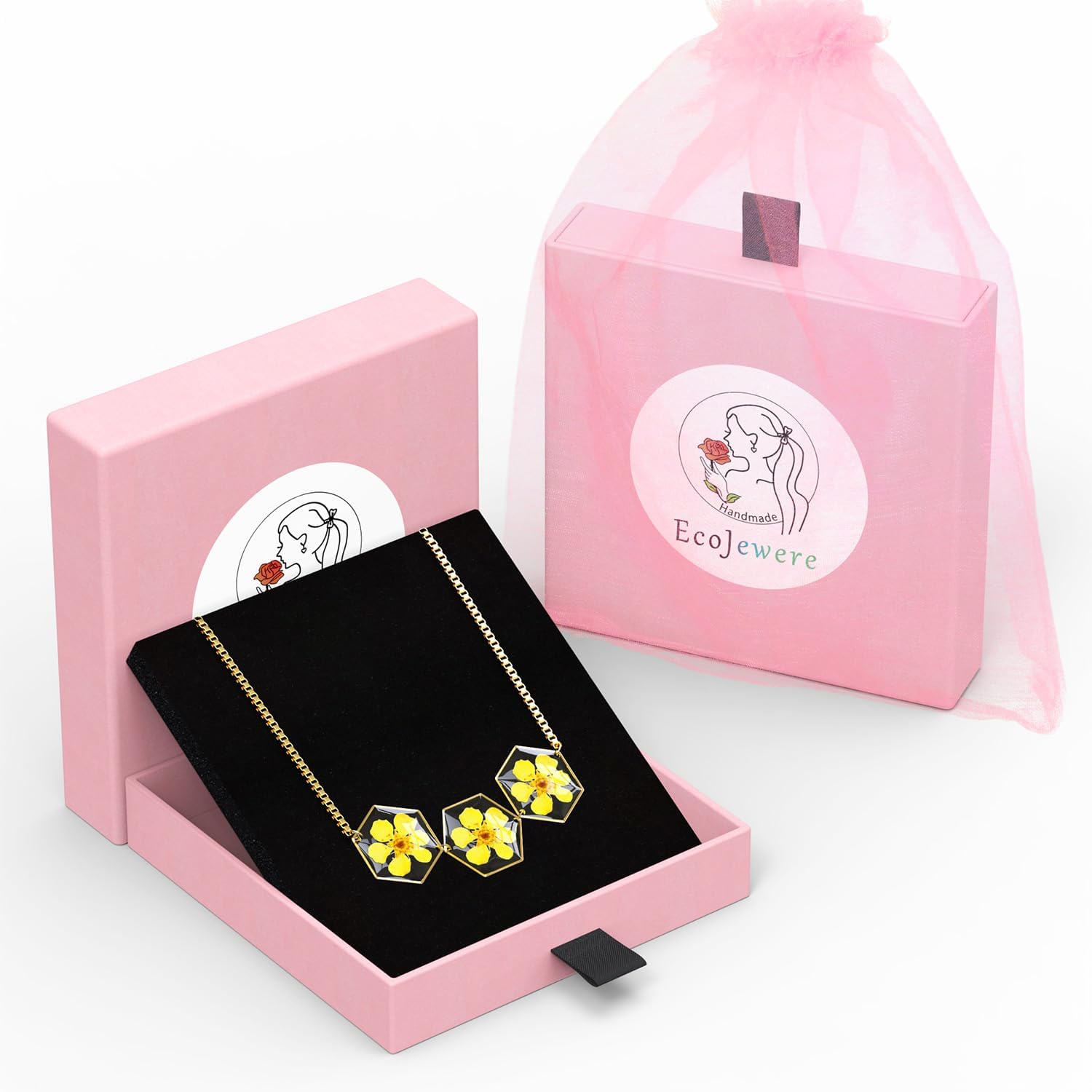 Pearl Plum Pressed Wildflower Bracelet, Gold Pressed Flower Bracelet, Personalized Jewelry with Real Flowers, Adjustable Flower - Image 2