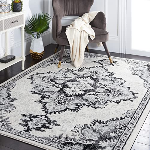 Tapete decorativo SAFAVIEH 8x10 Ivory y Negro