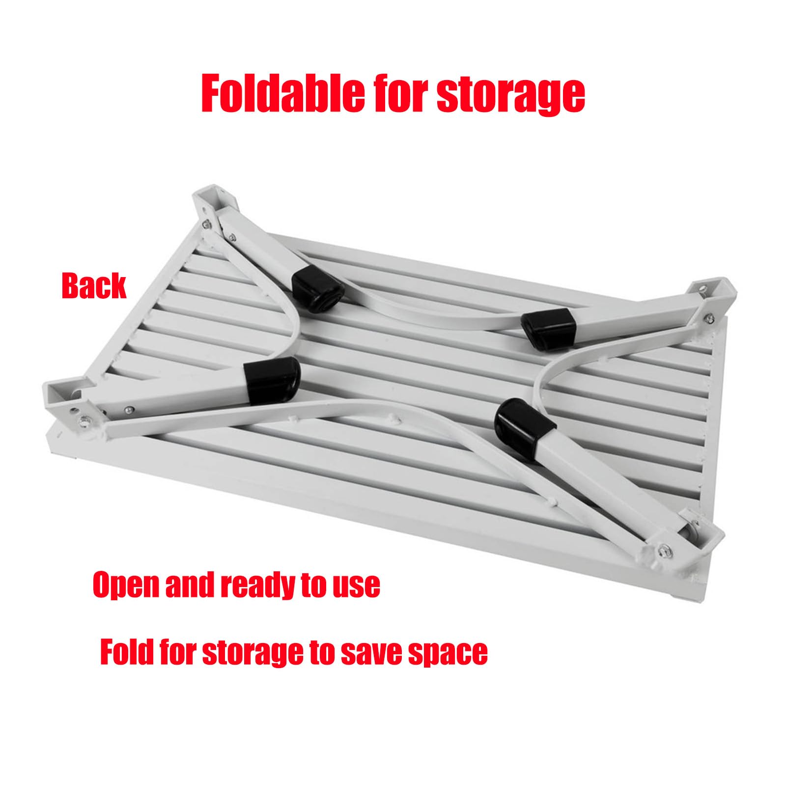Taburete plegable de aluminio para vehículos recreativos, para adultos, ligero, portátil, plegable, para camioneta o cámper
