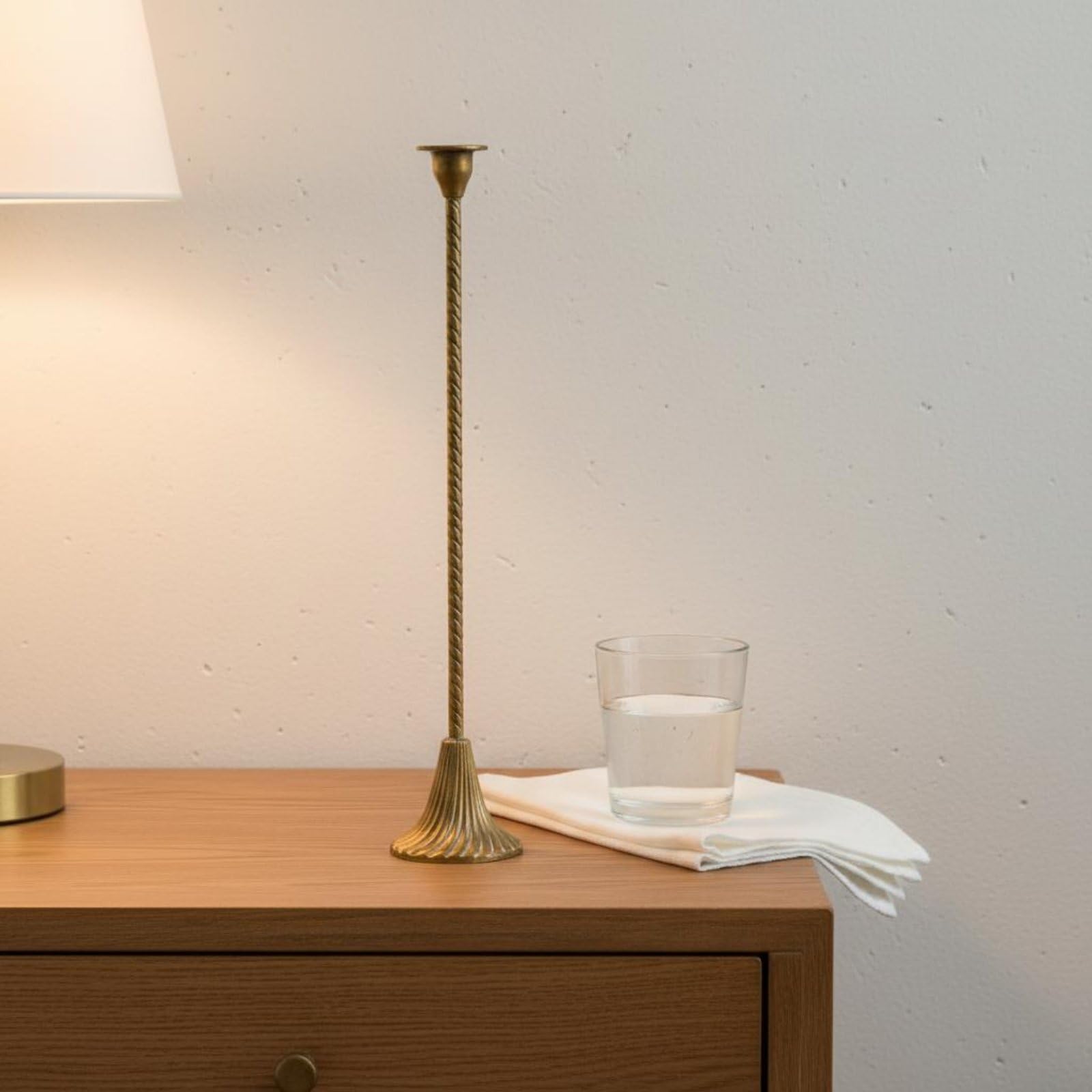 LOVIVER Portacandele Decorativo Portacandele Portacandela Candelabro Porta Candela in Ferro Verniciato Aspetto Raffinato Brillantezza Sottile Supporto Stabile, A3469-60.5 Cm