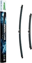 VALEO EVERGUARD VSK15 Set of 2 Premium Silicone Flat Wiper Blades with Extended Life X2 600mm/450mm Front Wiper Blades 566031