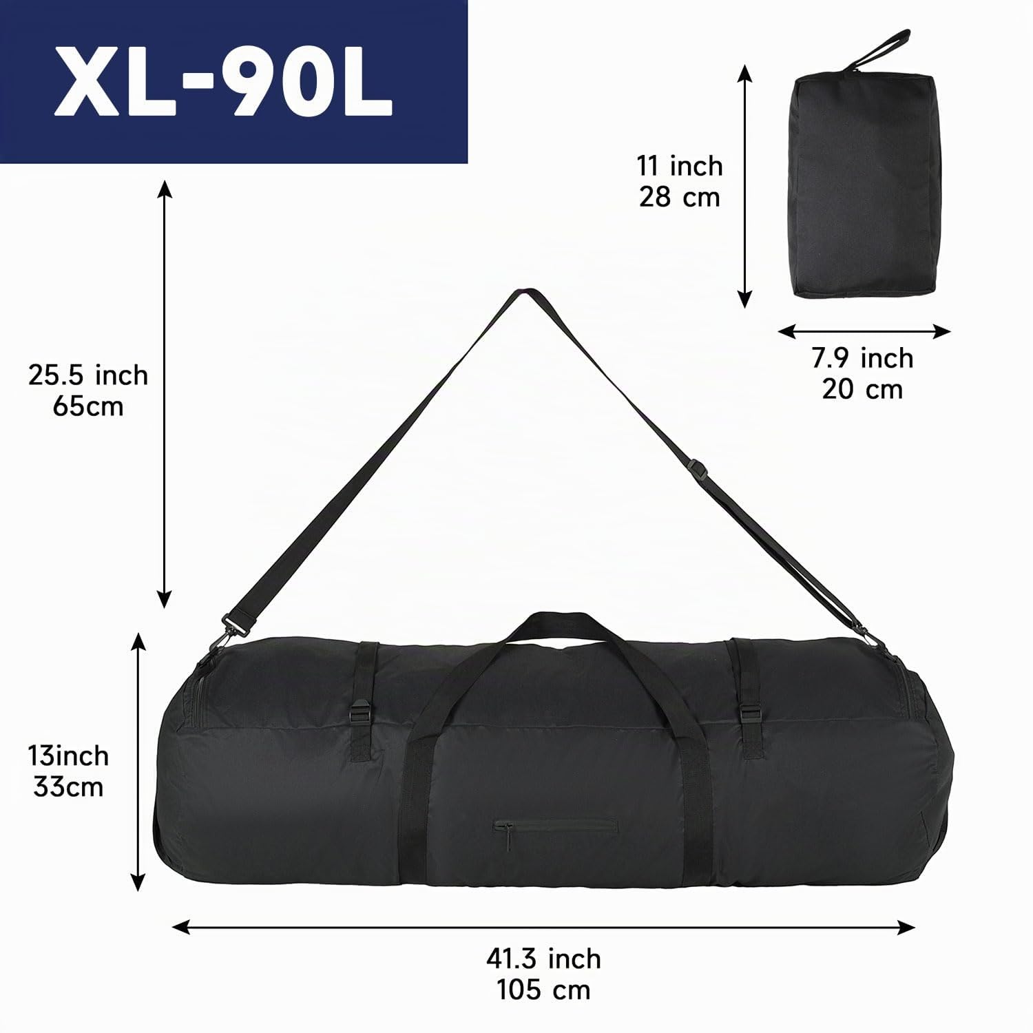 Arxus Sac de Sport 30L 50L 90L Grand Sac de Voyage avec Bandoulière