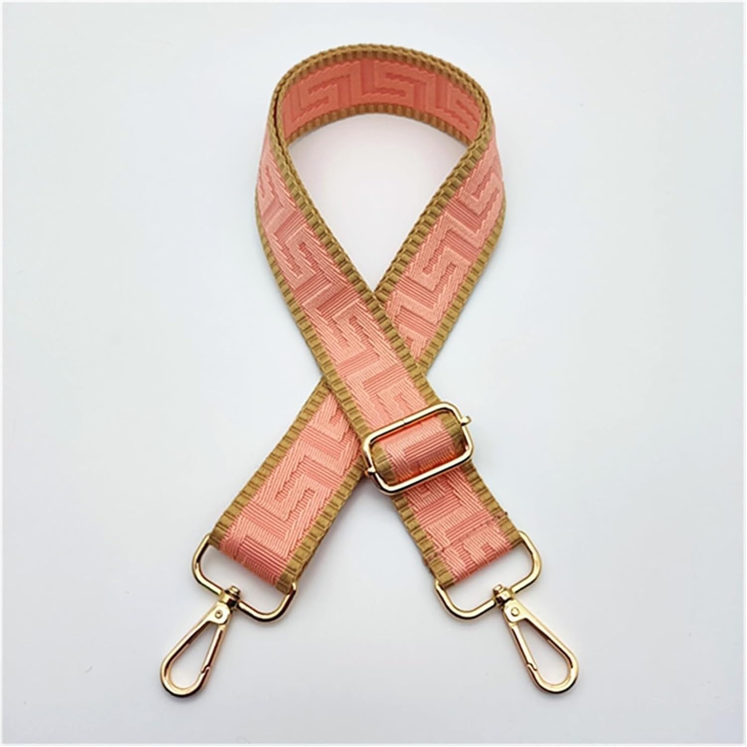 XIUNYIE Bag Strap Bag Straps for Crossbody Handbags Adjustable Belt Bags Replacement Shoulder Straps Accessories for Women Wide Strap for Handbags Gold Buckle Red, Pink, Gold buckle