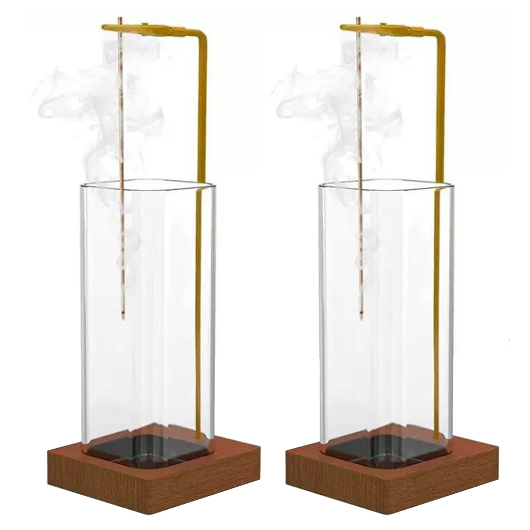 Porte-encens design en verre amovible, brûleur élégant pour décoration maison