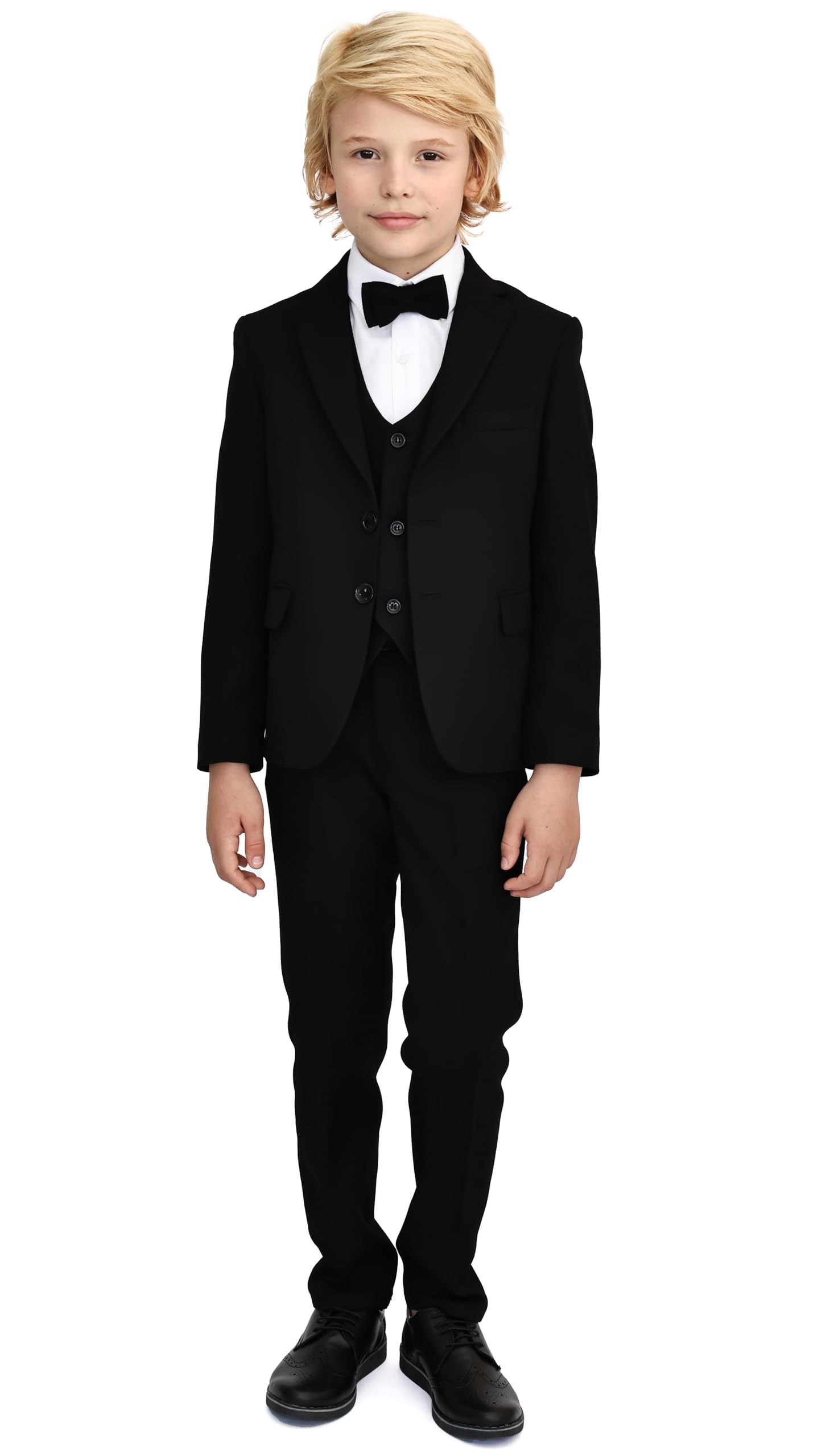 Lilax Conjunto de traje formal de 5 piezas para niños