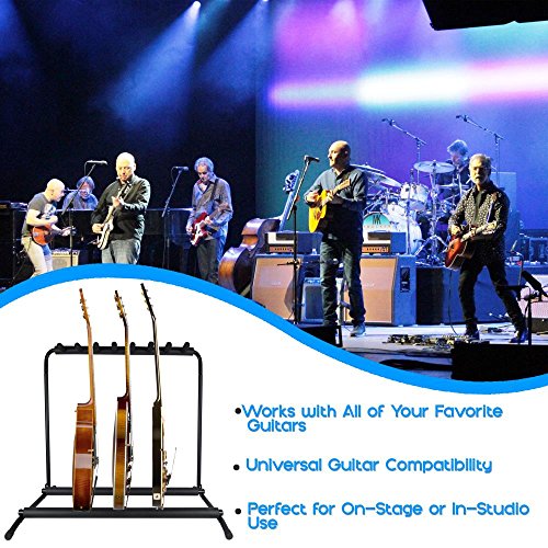 Pyle PGST43 Support de guitare multi-instruments, noir - Les Beatles, Paul McCartney, John Lennon, RIngo Starr, George Harrison Pyle PGST43 Support de guitare multi-instruments, noir – Image 5