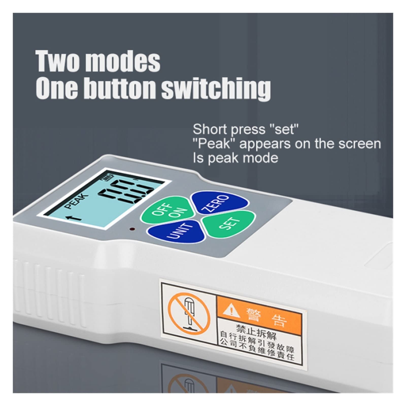 Misuratore di forza digitale, misuratore di forza con display digitale, strumento portatile per test di forza, dinamometro a molla (piccolo Sf 30)