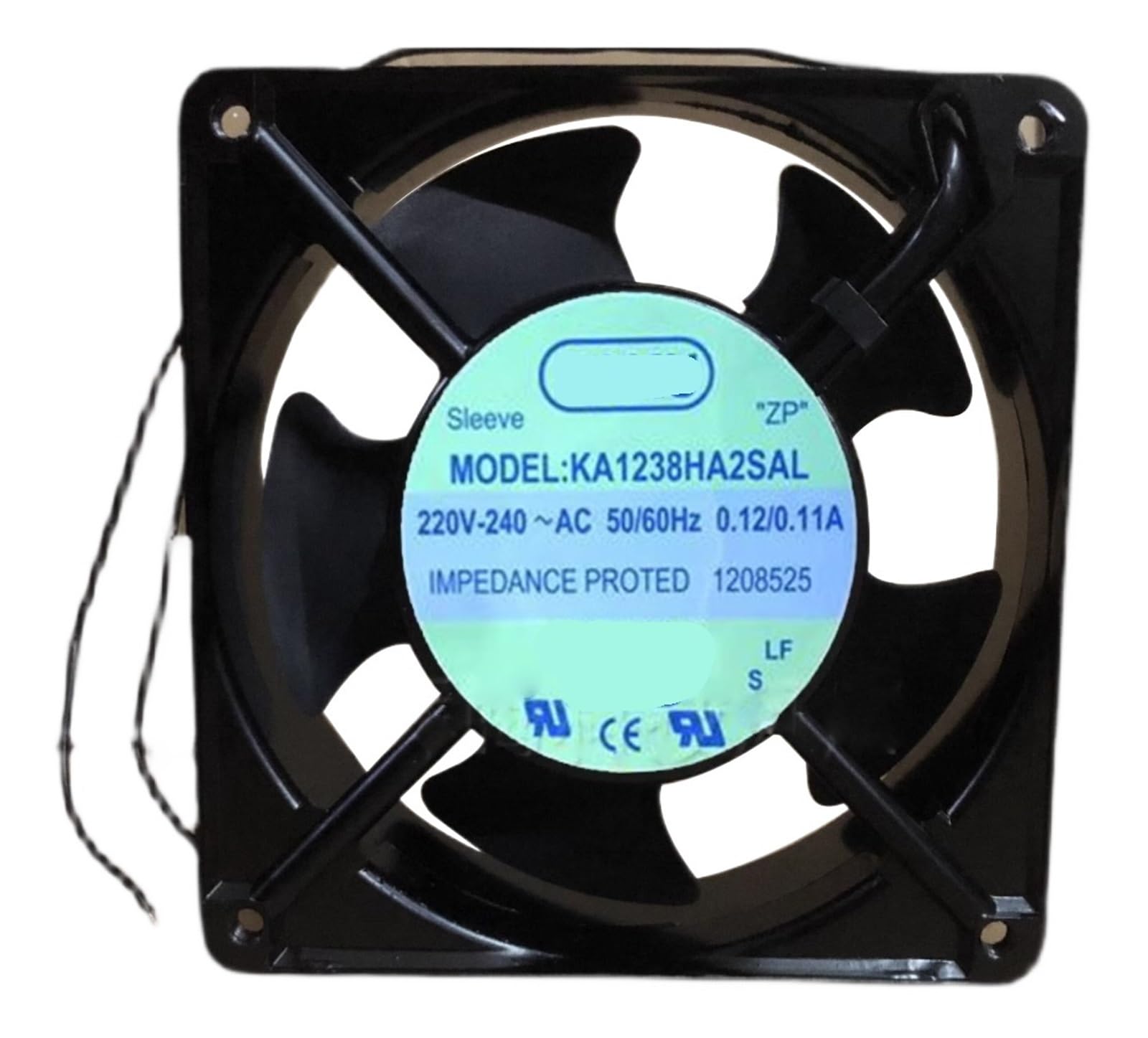 YMUGUEGH KA1238HA2SAL 120X120X38MM 2wire 220V-240V 50/60HZ 0.12A cooling fan