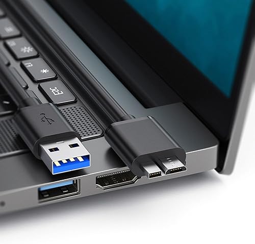 Miniatura 6 de Pocxwa Cable de disco duro USB 3.0 para Samsung Galaxy S5, Note 3, Note Pro 12.2, Hub USB Seagate FreeAgent, WD Western Digital My Passport, Toshiba