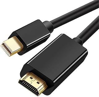 AXIYIBZI Mini DisplayPort to HDMI Cable,Mini DP (Thunderbolt) to HDMI Cable 6FT,Optimal Chip Solution for MacBook Air/Pro,Surface Pro/Dock, iMac, Monitor,Projector and More