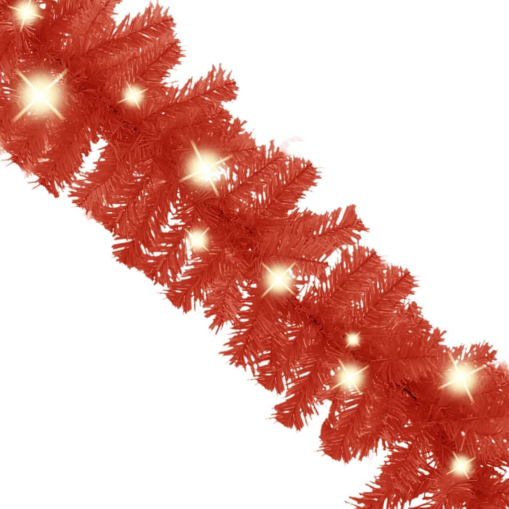 vidaXL Girlanda świąteczna z lampkami LED, 20 m, czerwona