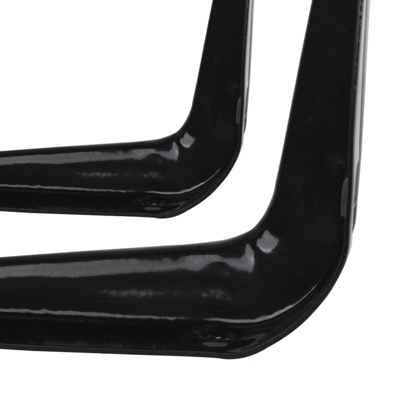 4 Pezzi Staffe per Mensole Galleggianti,Reggimensola Ferro,Supporto per Mensola a Parete,Scaffali a L,per Mensole in Cucina,Libreria,Studio,Giardino,con Viti,Nero (350mm x 400mm)