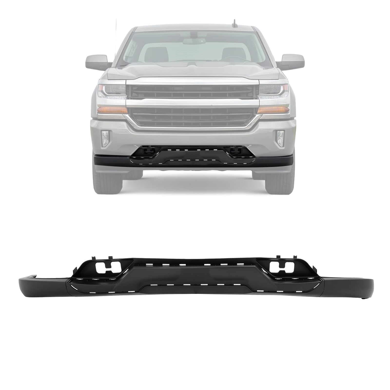 Amazon.com: KUAFU Front Lower Bumper Valance 3PCS Panel Compatible
