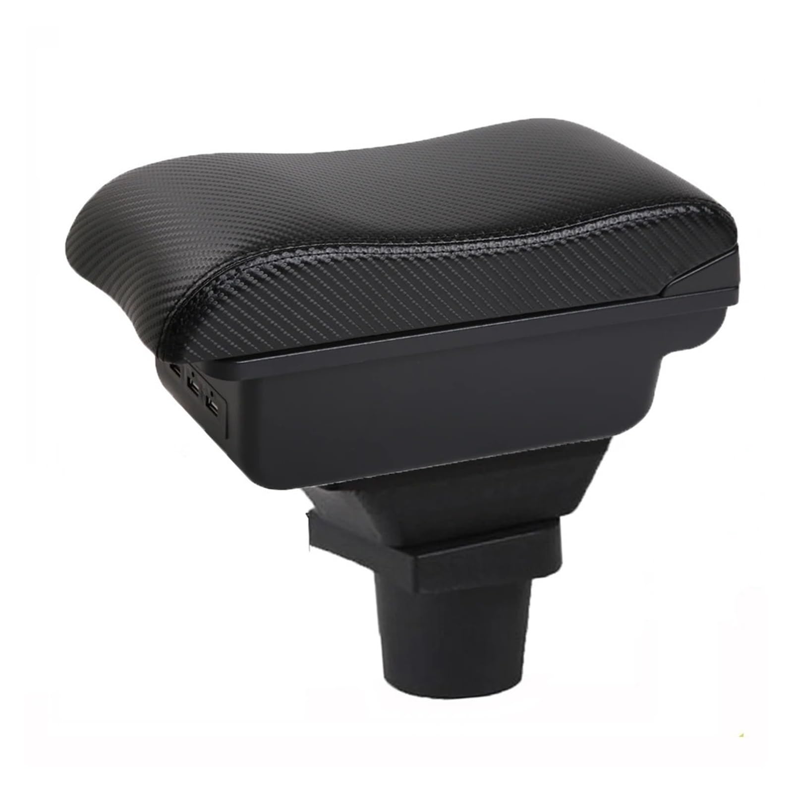 Ggwqoops Car Armrests For UP For Skoda For Citigo Iv For VW For Seat For Mii Car Armrest Box Central Storage Elbow Support Armrest Box(B-3USB-Black line)