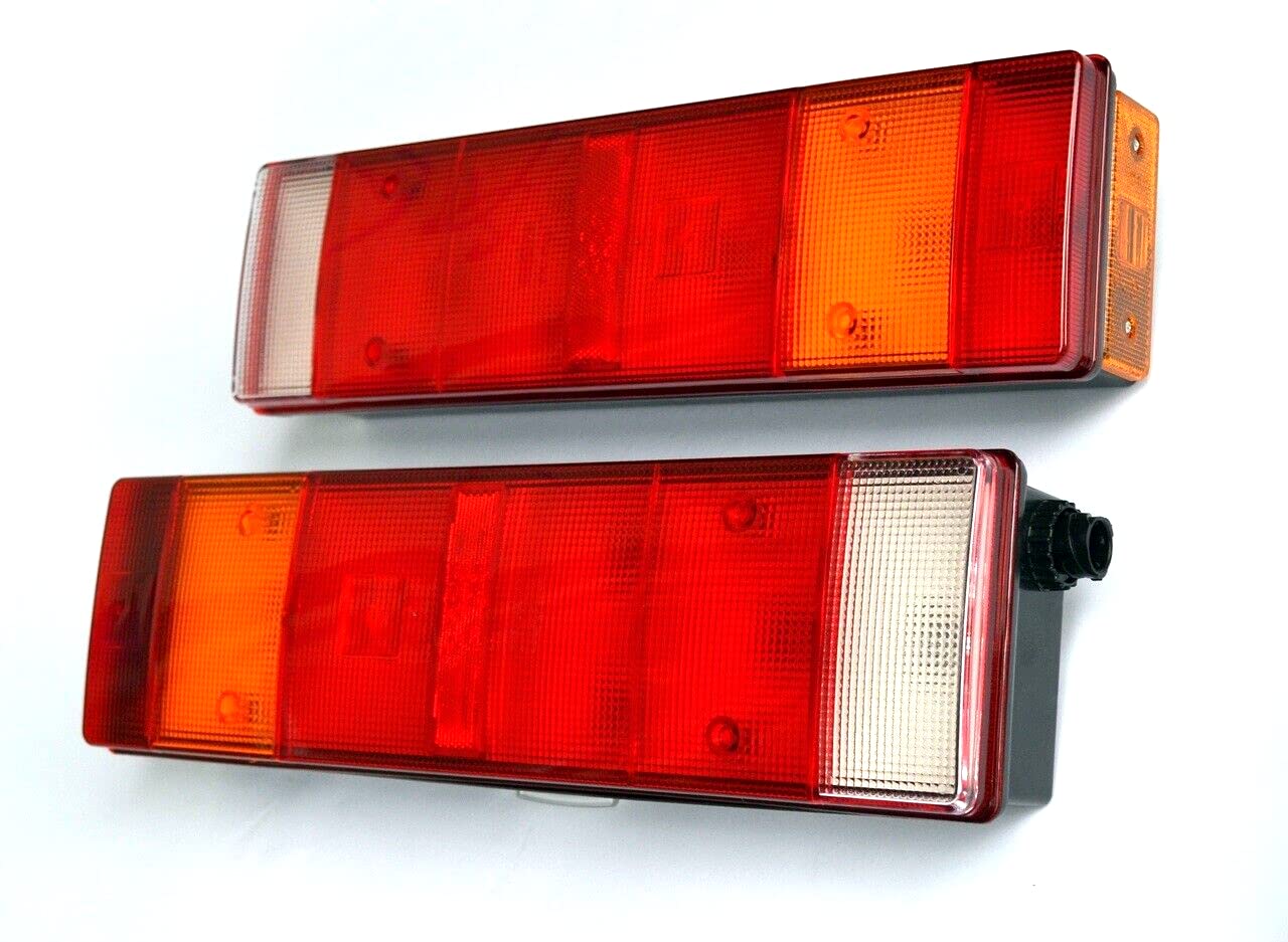24/7Auto 2 luces traseras 12 V 24 V lámparas PIN AMP 1.5 para camiones, remolques, chasis