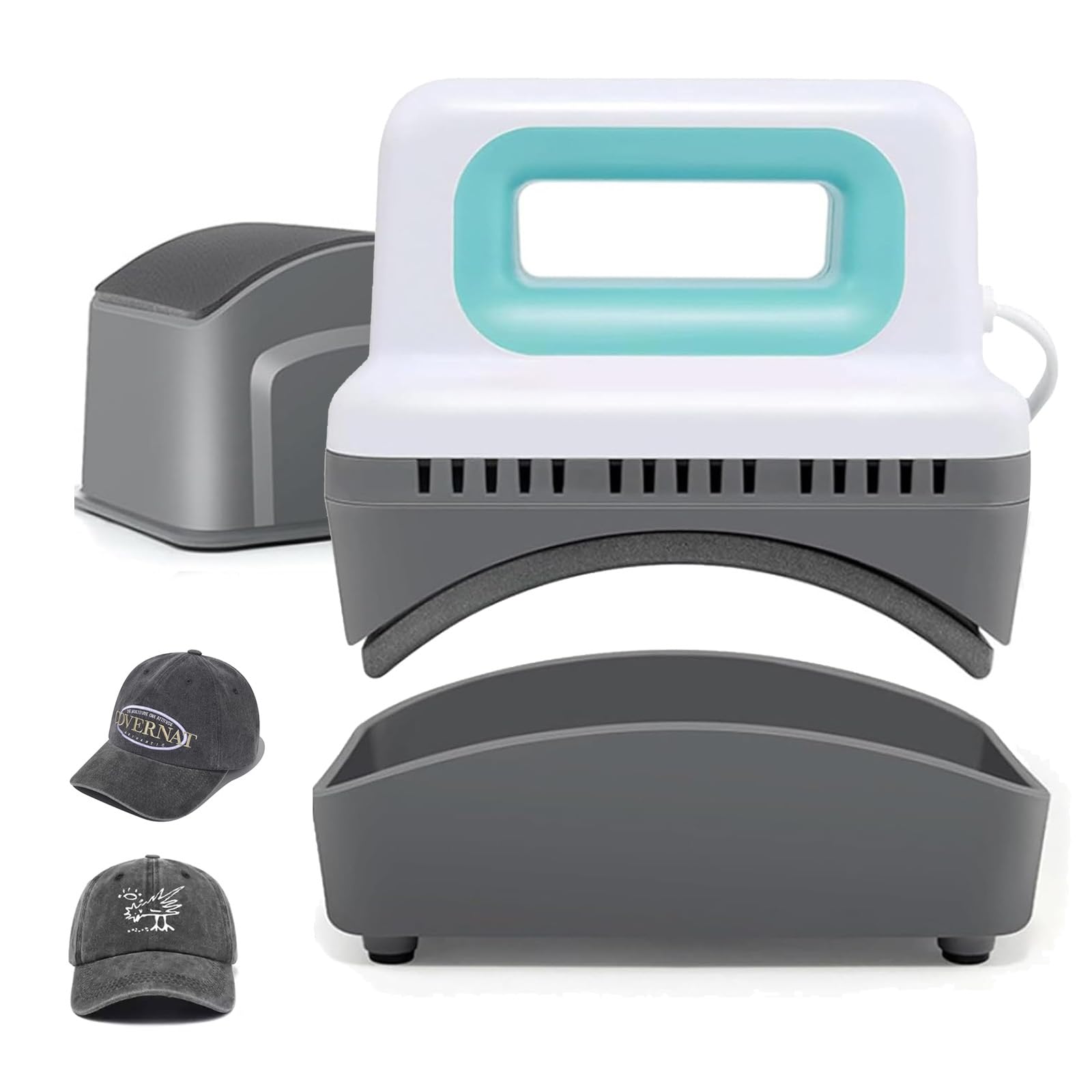 Pressa a Caldo Mini, Macchina per Pressatura Cappelli 4 Livelli Riscaldamento Macchina per Trasferimento Termico con Base Sicurezza Isolata Curva Capace Spegnimento Automatico