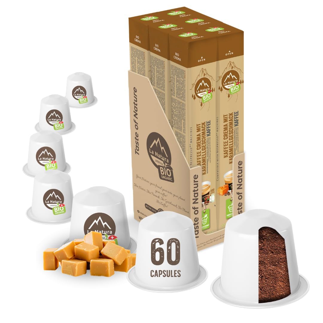 La Natura Lifestyle Crema BIO Café Caramel - 60 Capsules