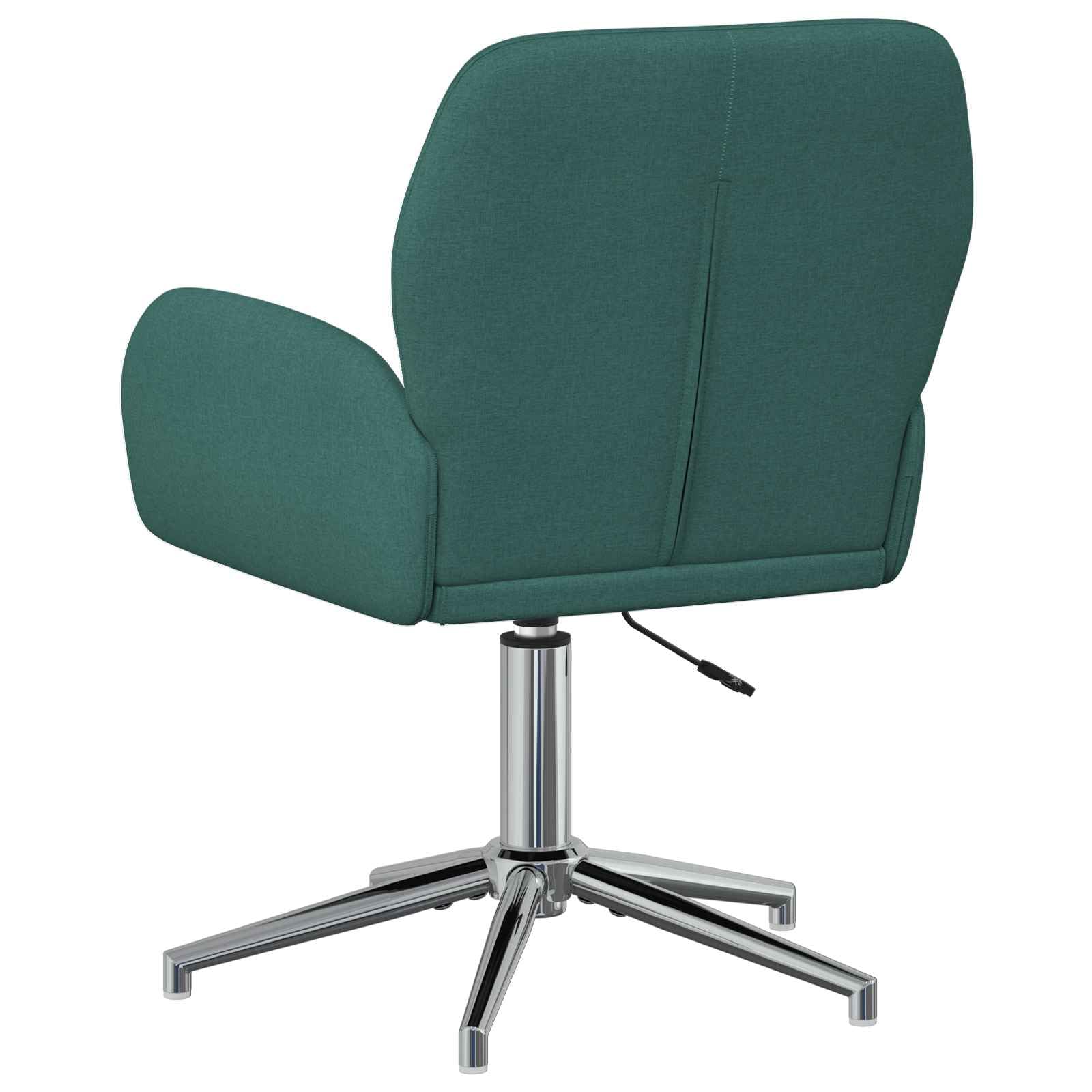Krzesła obrotowe 2 szt. 54 x 58 x 90 cm ciemnozielony materiał