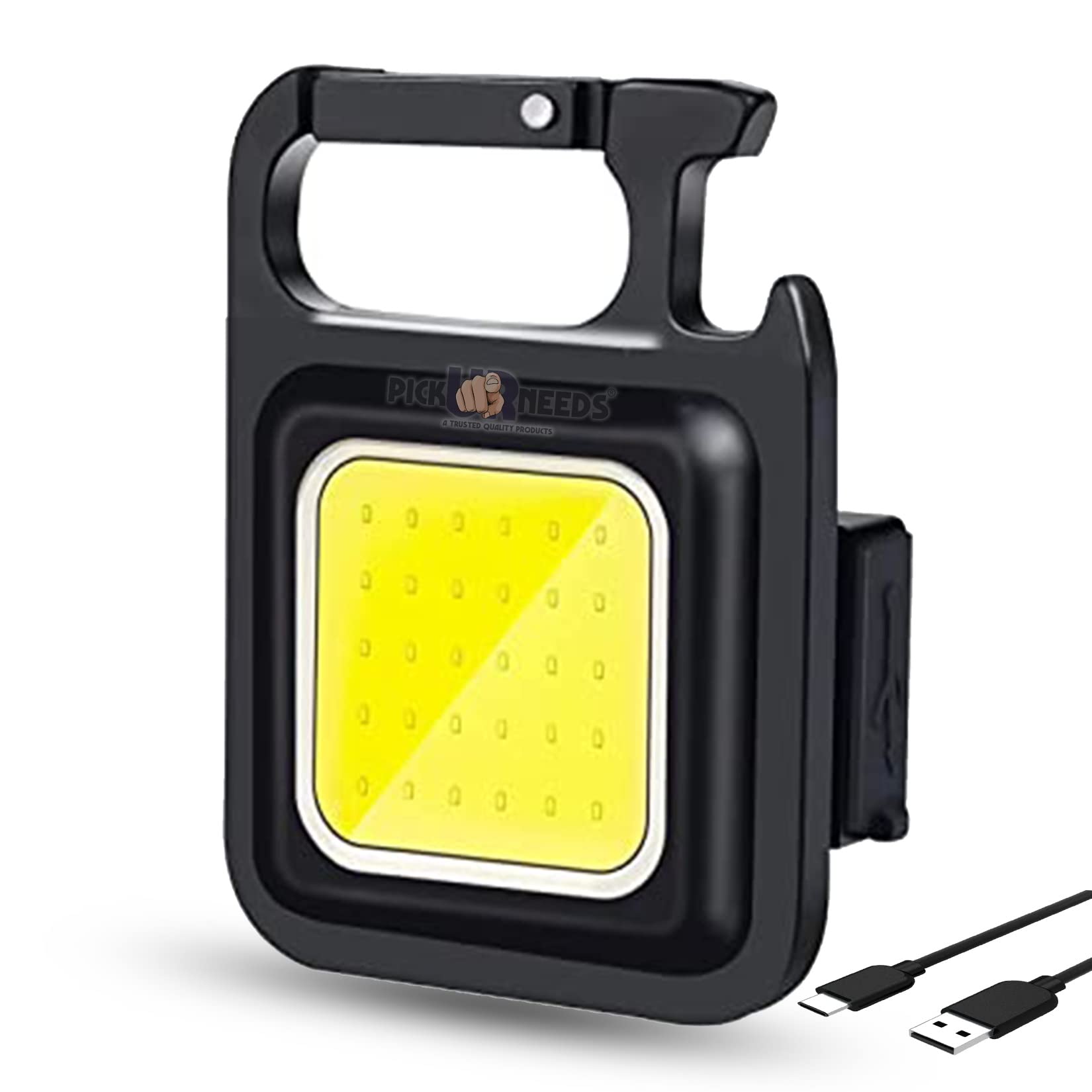 Pick Ur Needs Rechargeable LED USB Emergency Torch Mini Cute Pocket Keychain Lantern Light Magnet with Folding Bracket Bottle (B0C3W33VMB) Amazon Price History, Amazon Price Tracker