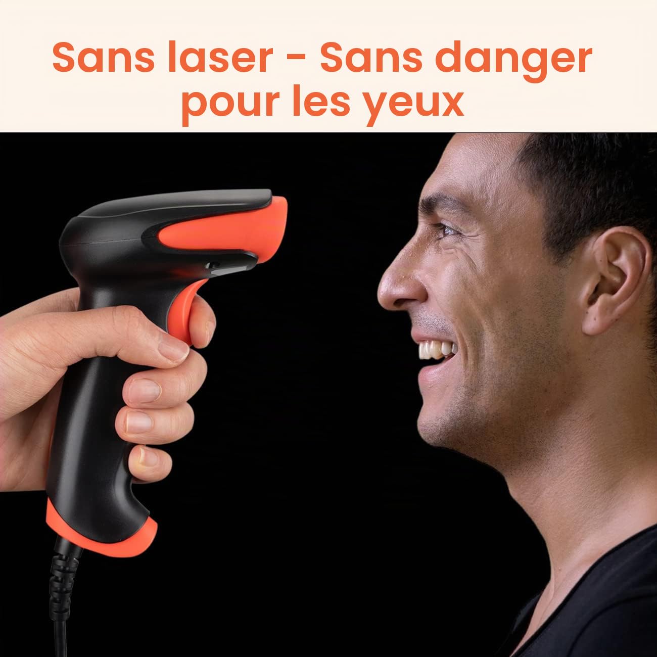 Tera Lecteur Filaire de Codes Barres 1500 Pixel CCD USB Douchette Scanner de Codes Barres Linéaire 1D Scan Rapide et Précis pour Code sur Ecran Digital, Modèle 1500C