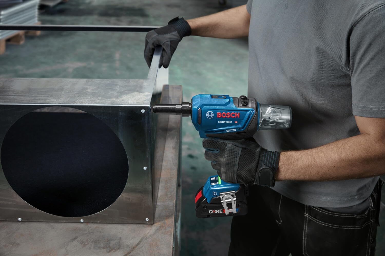 BOSCH GRG18V-3600CN 18V Brushless Connected Rivet Tool (Bare Tool)